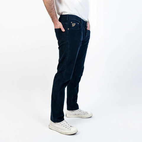 Lois Sierra Cord Pants - Navy