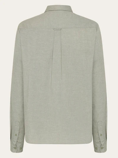 Knowledge Cotton Twill Shirt - Burned Olive