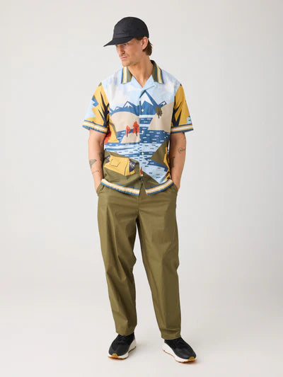 Knowledge Cotton Apparel Relaxed Fit AOP Shirt - Multi