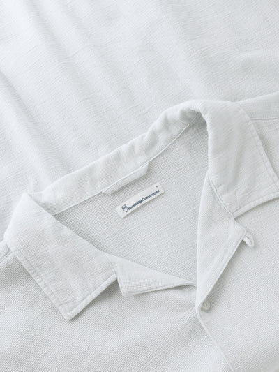 Knowledge Cotton Relaxed S/S Shirt - Skyway