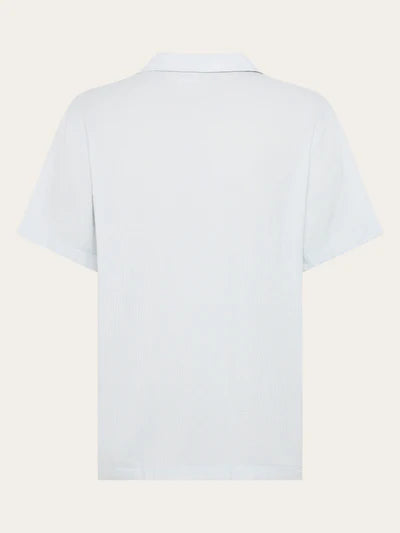 Knowledge Cotton Relaxed S/S Shirt - Skyway