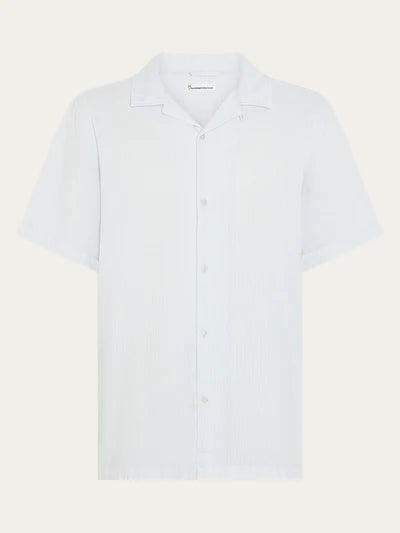 Knowledge Cotton Relaxed S/S Shirt - Skyway