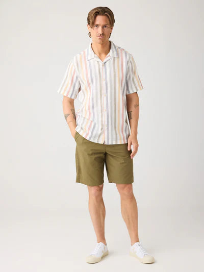 Knowledge Cotton Apparel Relaxed Striped Shirt - Multi