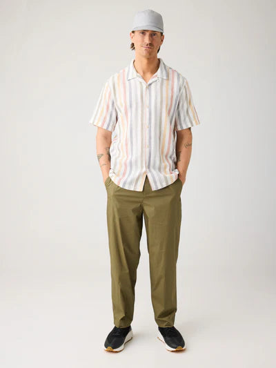 Knowledge Cotton Apparel Relaxed Striped Shirt - Multi