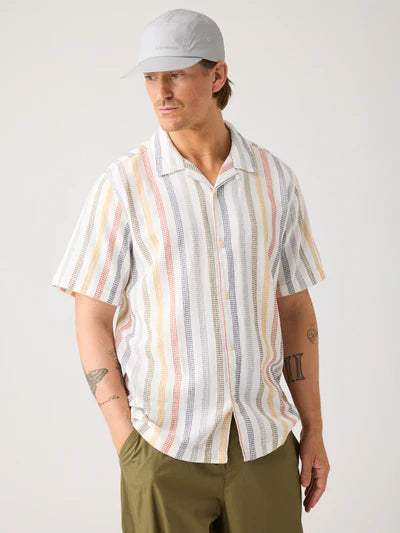 Knowledge Cotton Apparel Relaxed Striped Shirt - Multi