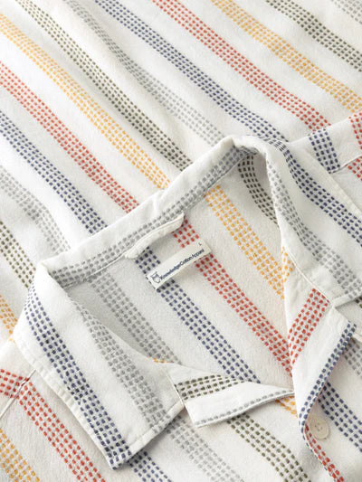 Knowledge Cotton Apparel Relaxed Striped Shirt - Multi