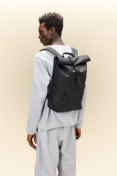 Rains Rolltop Rucksack W3 - Black