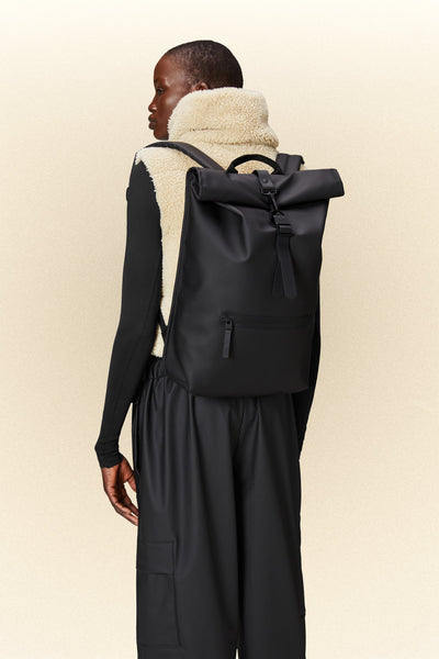 Rains Rolltop Rucksack W3 - Black