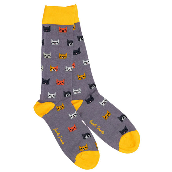 Swole Panda Cat Bamboo Socks