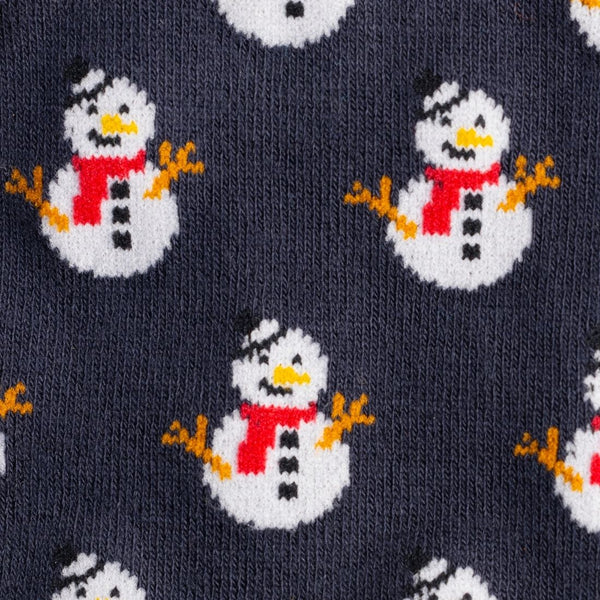Swole Panda Bamboo Snowman Socks - Navy