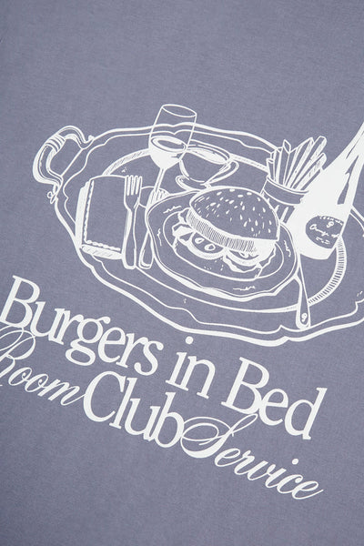 Pompeii Burgers in Bed Graphic Tee - Steel