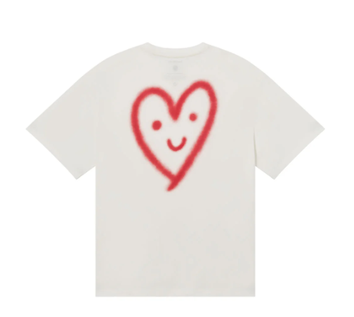 Thinking Mu Cutr3 Heart Aaron Tee - White