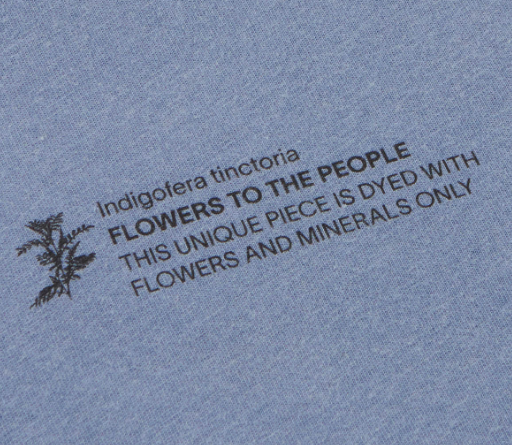 Thinking Mu Natural Dye Tee - Indigofera Tinctoria (Blue)