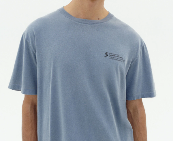 Thinking Mu Natural Dye Tee - Indigofera Tinctoria (Blue)