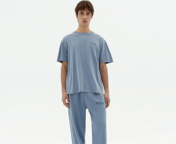 Thinking Mu Natural Dye Tee - Indigofera Tinctoria (Blue)