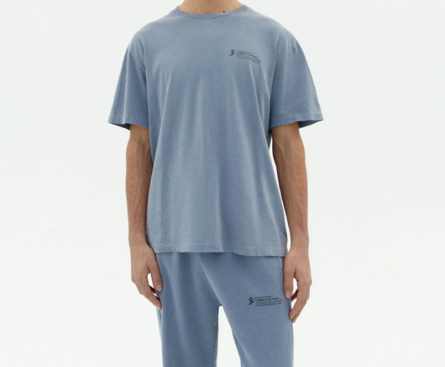 Thinking Mu Natural Dye Tee - Indigofera Tinctoria (Blue)