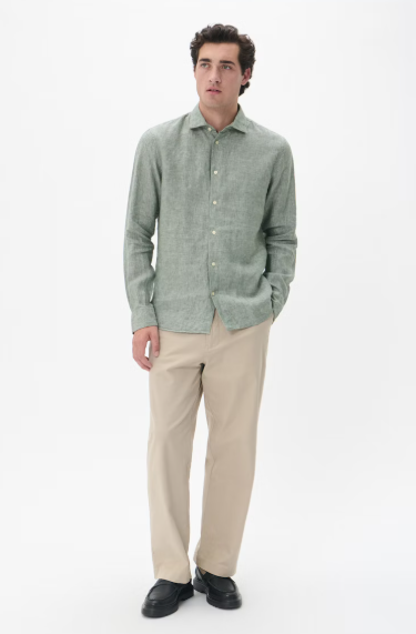 Matinique Mamarc Linen Shirt - Thyme