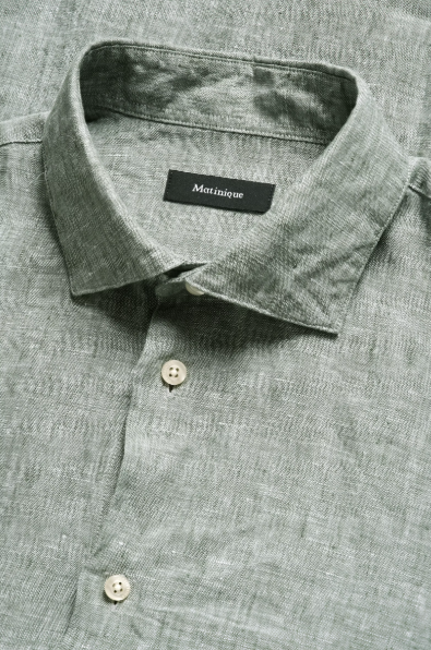 Matinique Mamarc Linen Shirt - Thyme
