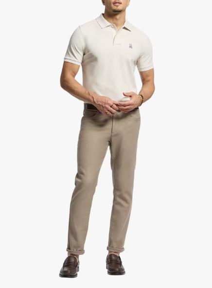 Psycho Bunny Classic Pique Polo - Natural Linen