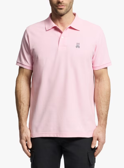 Psycho Bunny Classic Pique Polo - Romance Rose