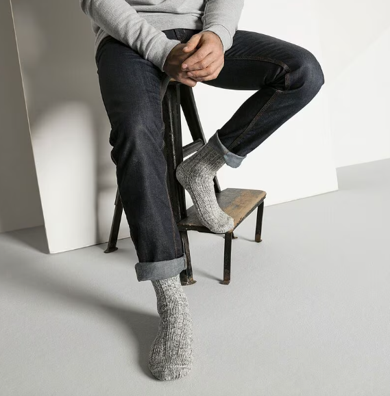 Birkenstock Cotton Twist Socks - Light Grey