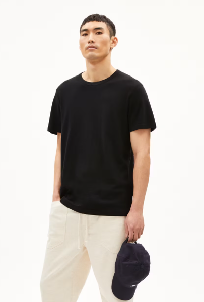 Armedangels Maarkos Lino Tee - Black