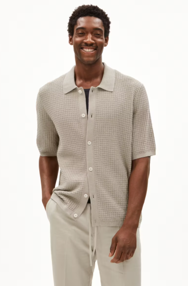 Armedangels Eduaardo S/S Cardigan - Sandstone