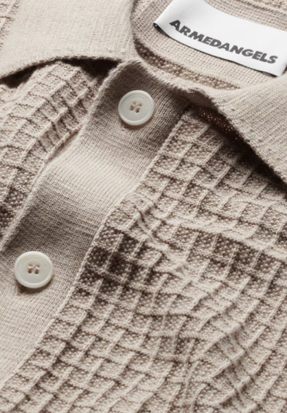 Armedangels Eduaardo S/S Cardigan - Sandstone