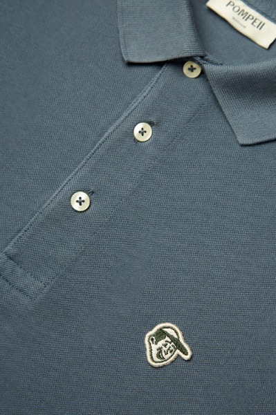 Pompeii Emilio Pique Polo - Steel Blue