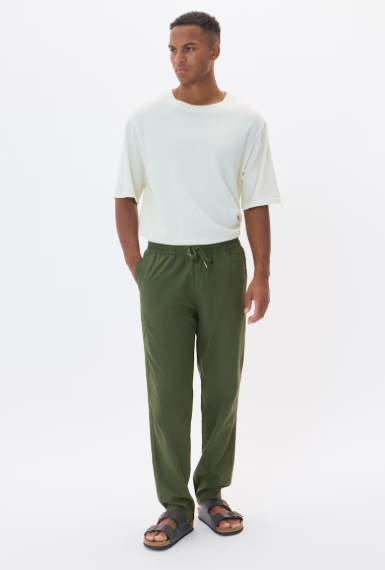 Matanique Mabarton Linen Trousers - Thyme
