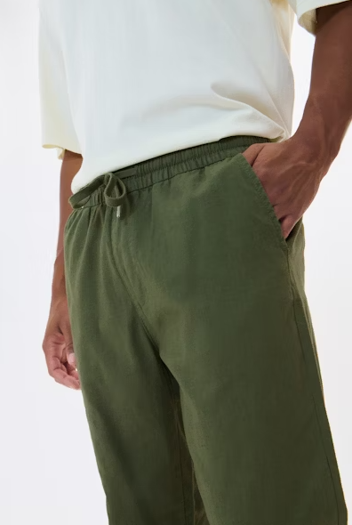 Matanique Mabarton Linen Trousers - Thyme