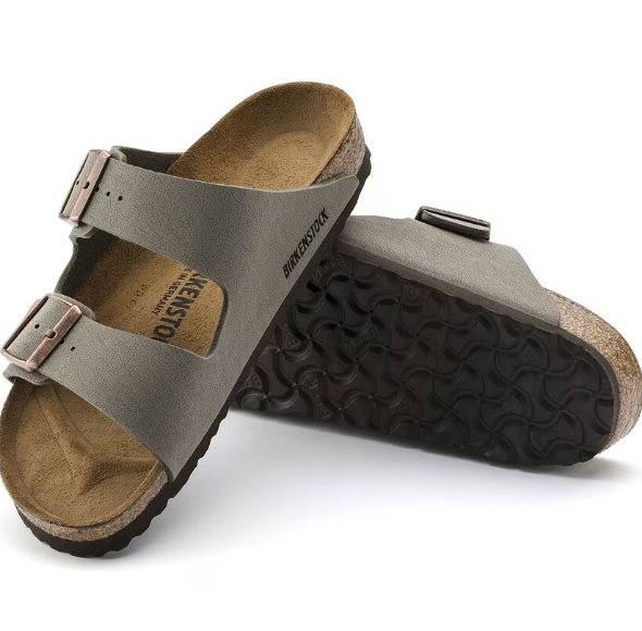Birkenstock Arizona Birko-Flor Nubuck - Stone