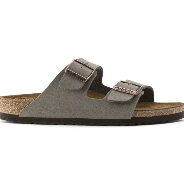 Birkenstock Arizona Birko-Flor Nubuck - Stone