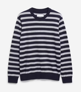 Armed Angels Loukaa Striped Sweater - Night Sky/Silver Mel