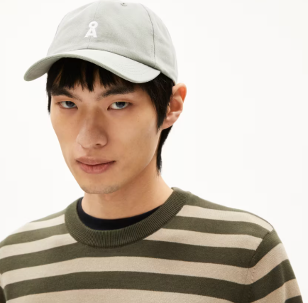 ArmedAngels Loukaa Striped Sweater - Forest Pine/Light Sage