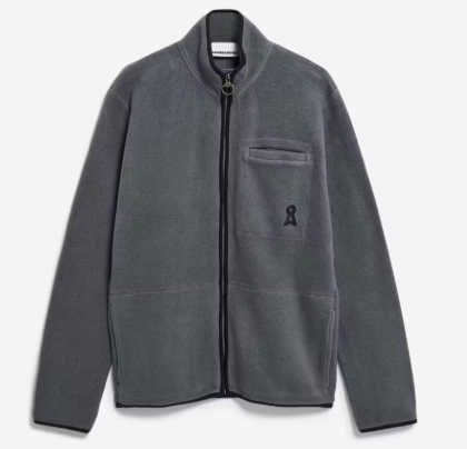 ArmedAngels Aableo Fleece Jacket - Space Steel