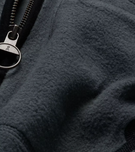ArmedAngels Aableo Fleece Jacket - Space Steel