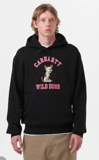 Carhartt WIP Wild Dog Hooded Sweat - Black