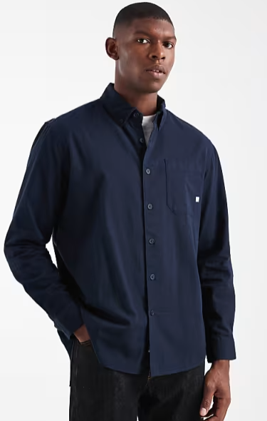 Farah L/S Netherton BD Cord Shirt - True Navy