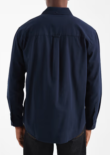 Farah L/S Netherton BD Cord Shirt - True Navy