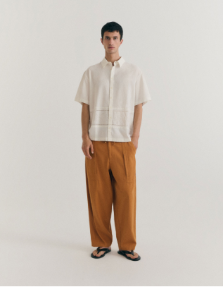 Thinking Mu Kurtis Vainica Shirt - White