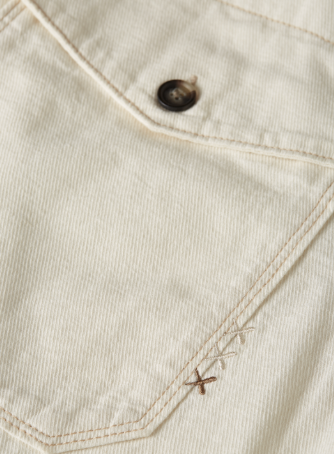 Scotch & Soda Cotton/Linen Blend Overshirt - Eggnog