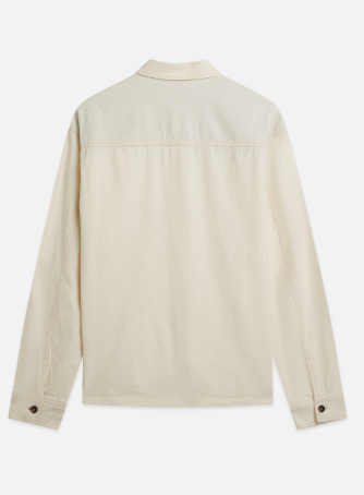Scotch & Soda Cotton/Linen Blend Overshirt - Eggnog