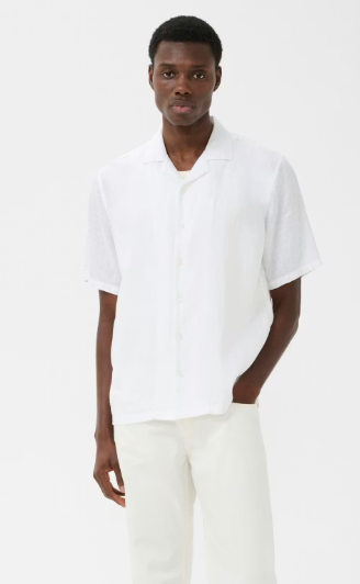 Matinique Maklampo Linen S/S Shirt - White