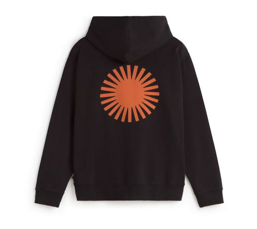 Thinking Mu Sol Contrast Simon Hoodie - Black