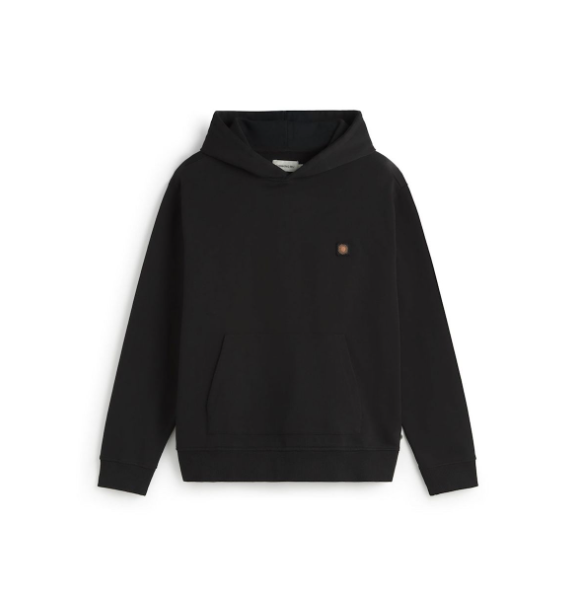 Thinking Mu Sol Contrast Simon Hoodie - Black