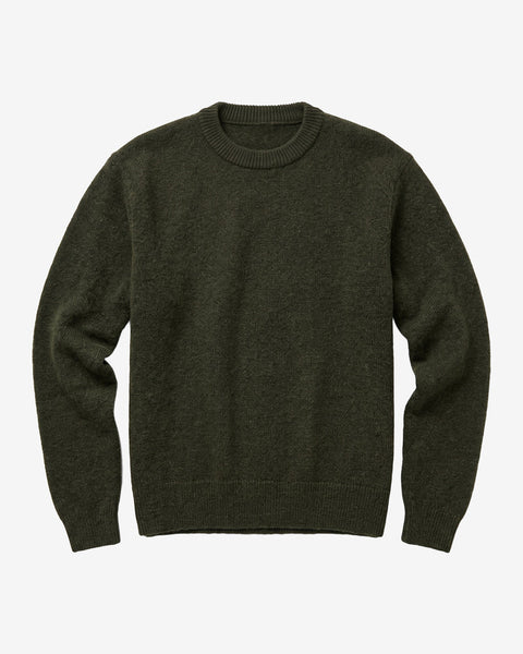 Knowledge Cotton Apparel Souffle Yarn Sweater - Forest Night
