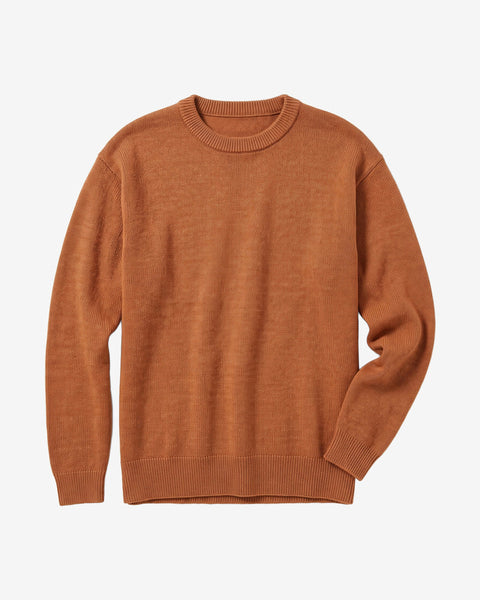 Knowledge Cotton Apparel  Souffle Yarn Sweater - Lion