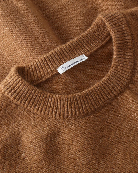 Knowledge Cotton Apparel  Souffle Yarn Sweater - Lion