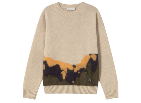 Thinking Mu Aran Bolita Knit - Ecru/Multi